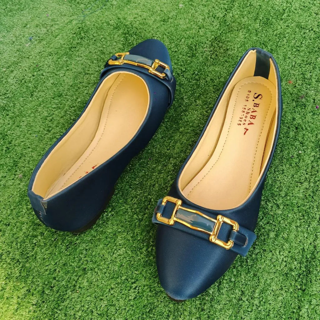 Women Synthetic Leather Blue Fancy Pumps Size 6-10