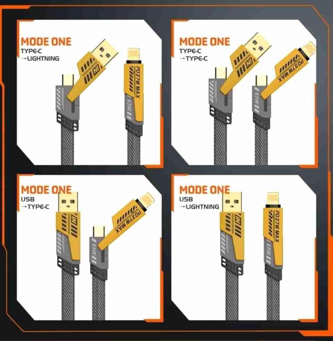 Fast Charging Cable 65W Type-C Golden TPE Braided