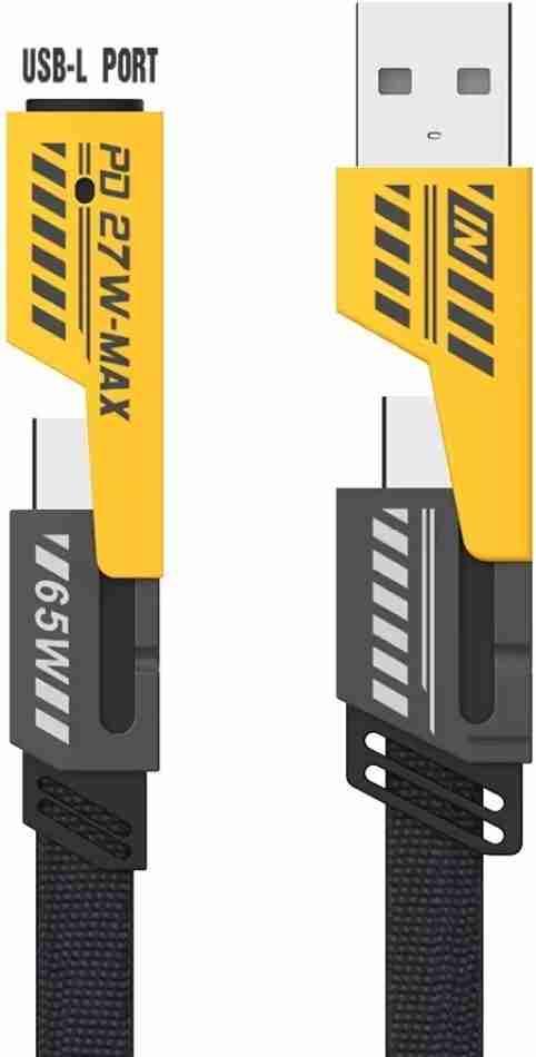 Fast Charging Cable 65W Type-C Golden TPE Braided