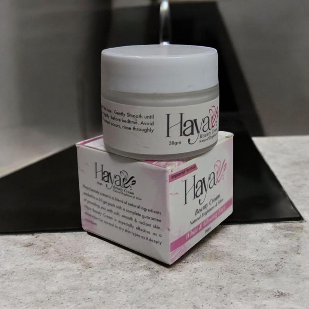 Haya Beauty Cream 30gm Whitening & Exfoliating for All Skin Types