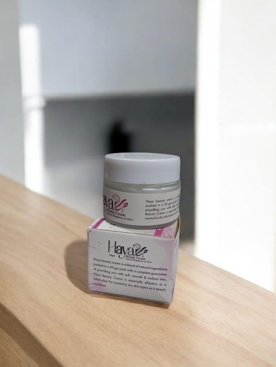 Haya Beauty Cream 30gm Whitening & Exfoliating for All Skin Types