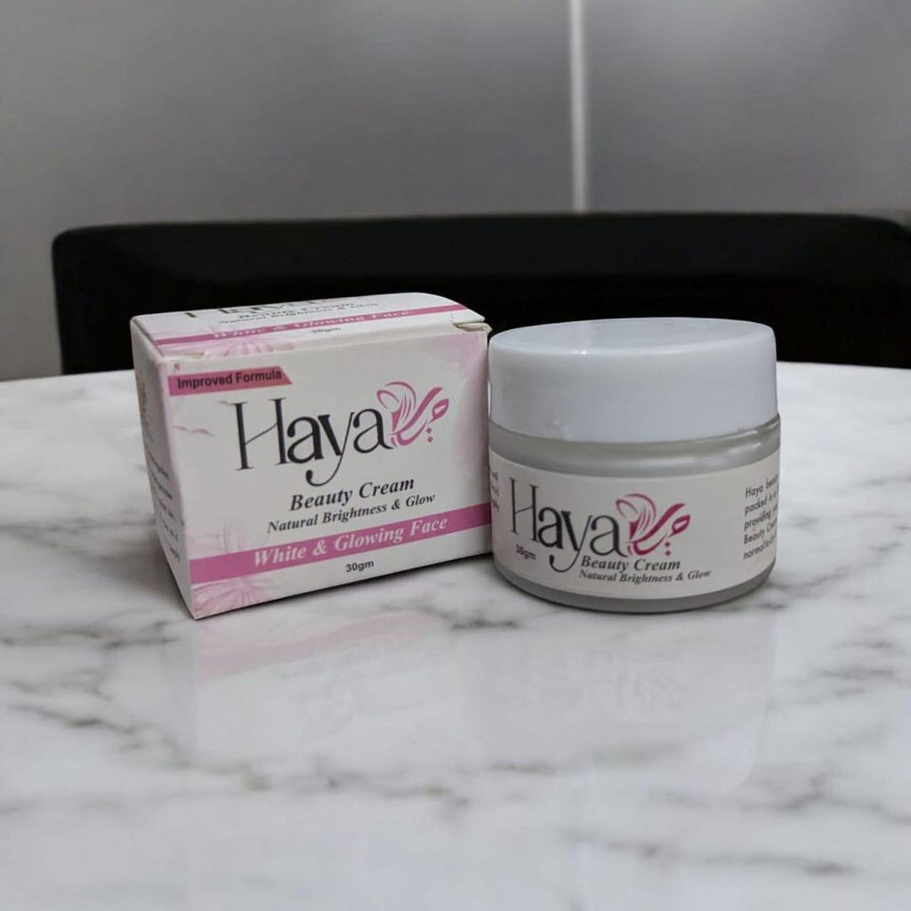 Haya Beauty Cream 30gm Whitening & Exfoliating for All Skin Types