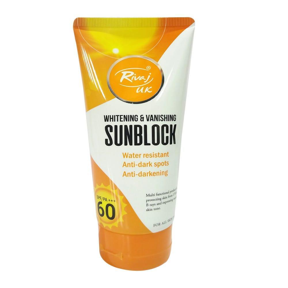 Rivaj UK Sunblock SPF 60 Water Resistant