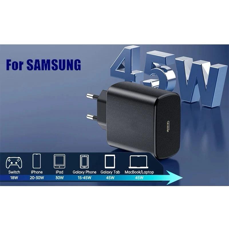 45W PD Charger for Android Phones & Earbuds