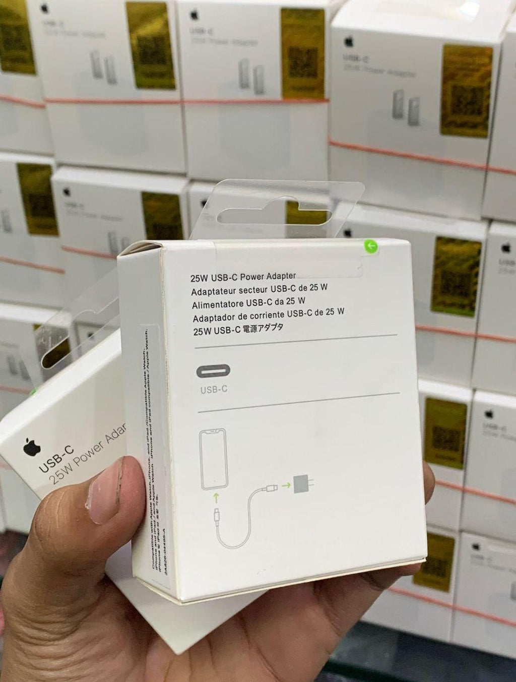 25W iPhone Charger White ABS Compact