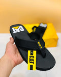 Men's Rubber Slide Slippers Black Summer Comfort