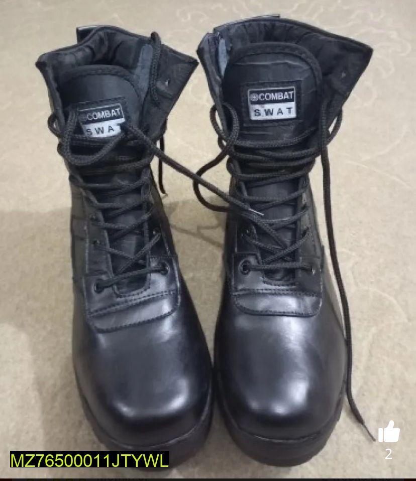Black Combat Boots for Men - Stylish & Durable