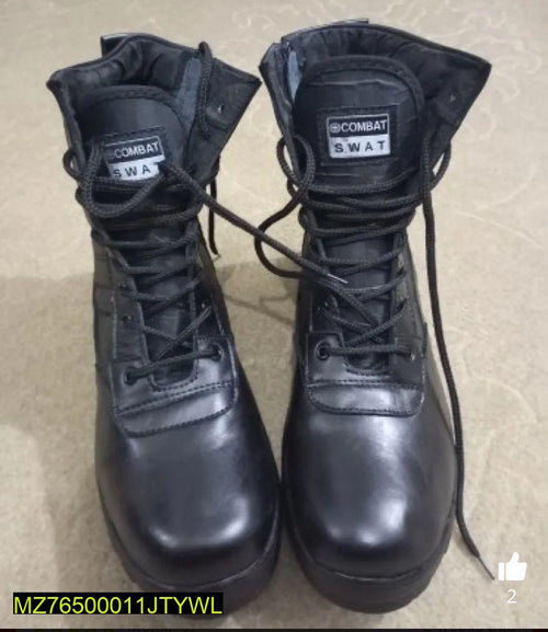 Black Combat Boots for Men - Stylish & Durable