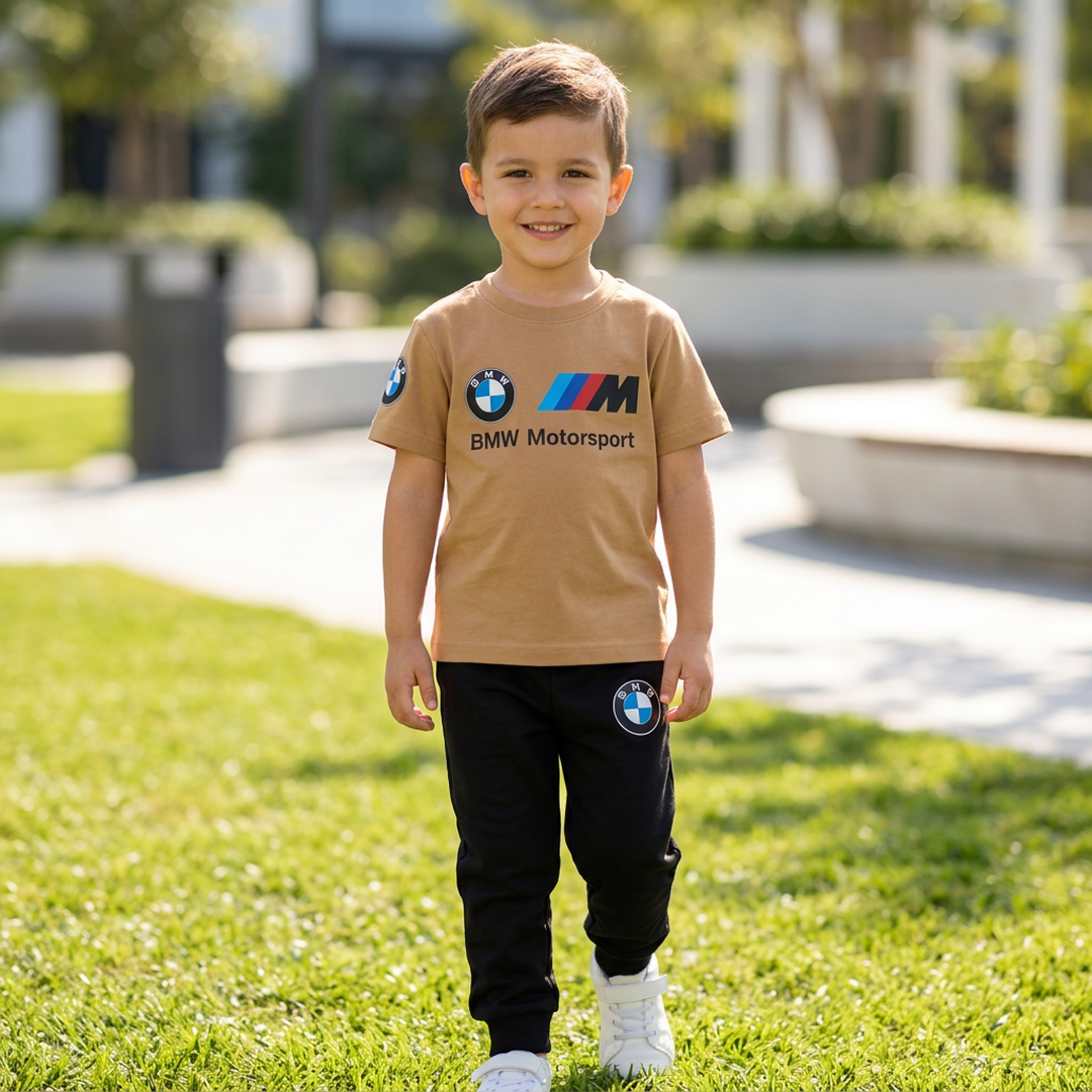 Boy's BMW Motocross Track Suit Brown 1-10Yrs